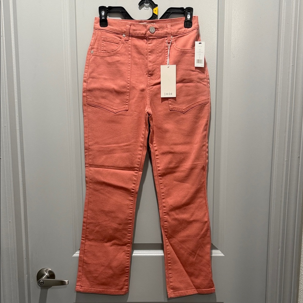 Joie Crop Jeans in Guava | Wide Leg Crop | High waist | Sz 25 - Picture 2 of 8
